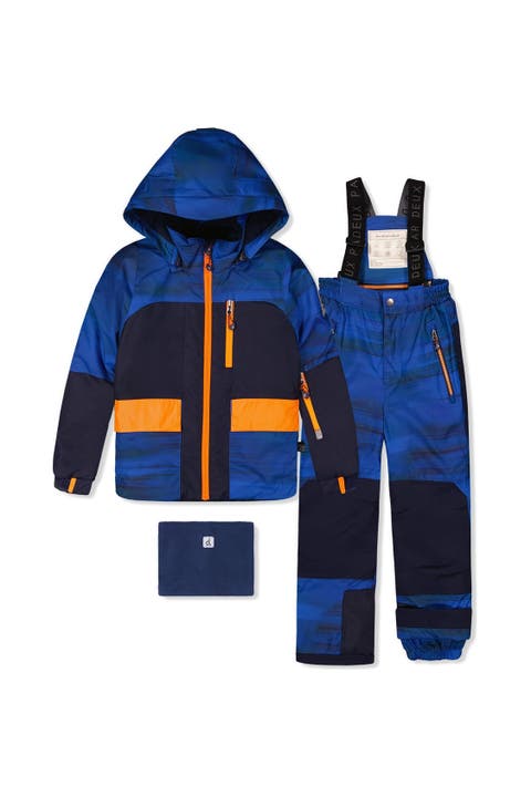 Two Piece Play Jacket & Pants Fleece Neckwarmer Snowsuit