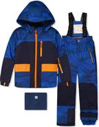Deux par Deux Two Piece Play Jacket & Pants Fleece Neckwarmer Snowsuit