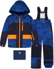 Deux par Deux Two Piece Play Jacket & Pants Fleece Neckwarmer Snowsuit