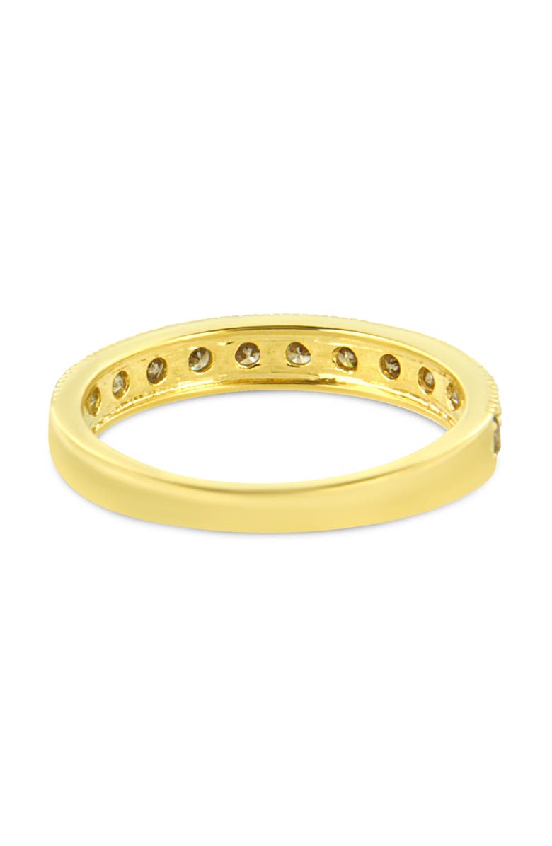 Haus of Brilliance IGI Certified 1/2Cttw Diamond 10K Gold Beaded Milgrain Band Ring, Alternate, color, Yellow Gold