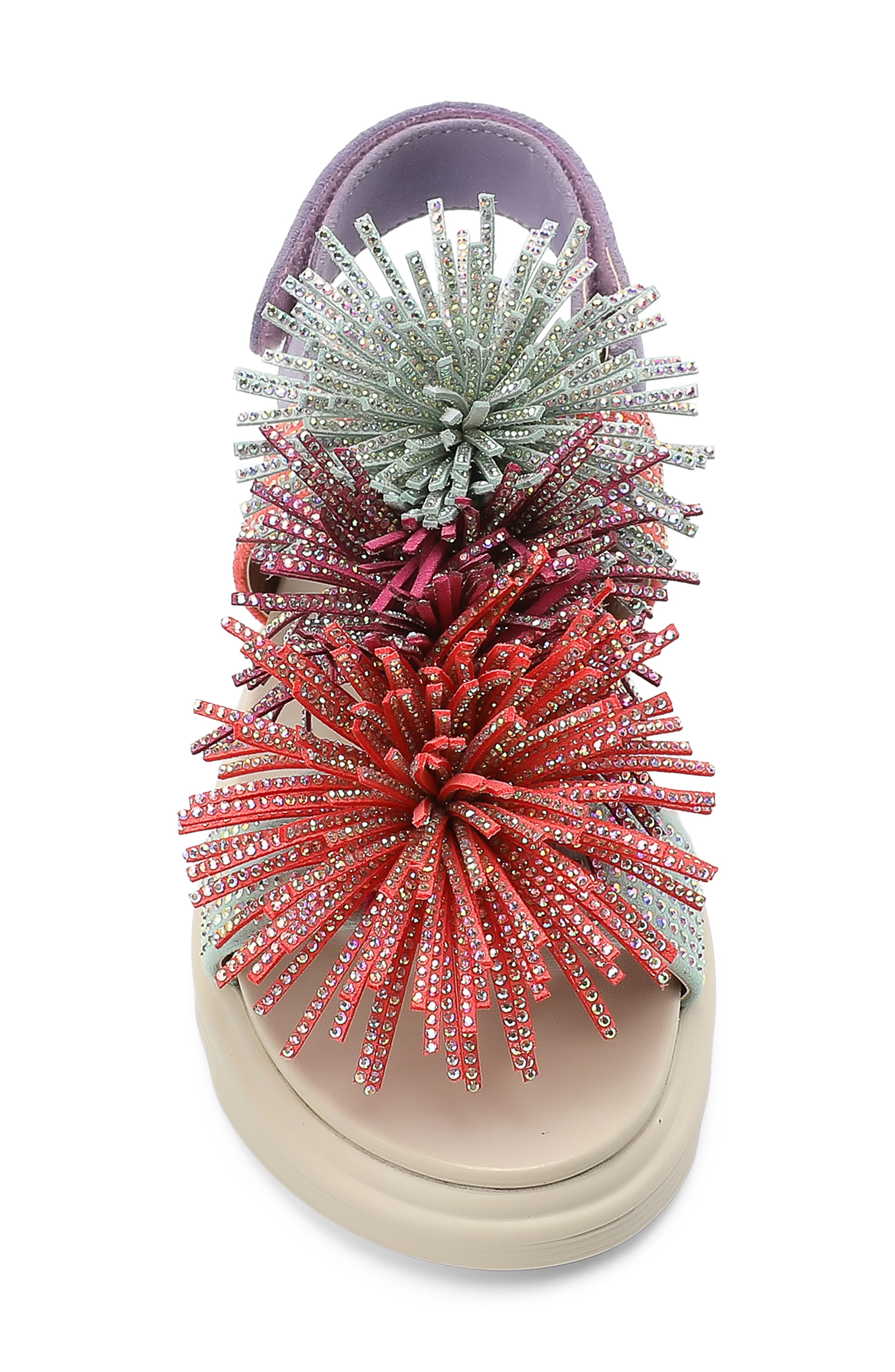 Kurt Geiger London Kids' Orson Fringe Slingback Sandal, Alternate, color, 