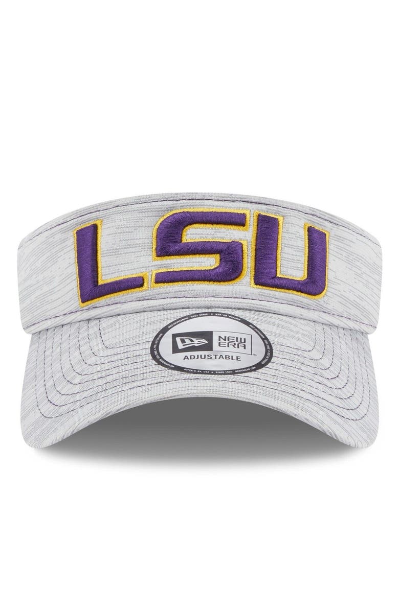 New Era Men's New Era Gray LSU Tigers Logo Adjustable Visor, Alternate, color, 