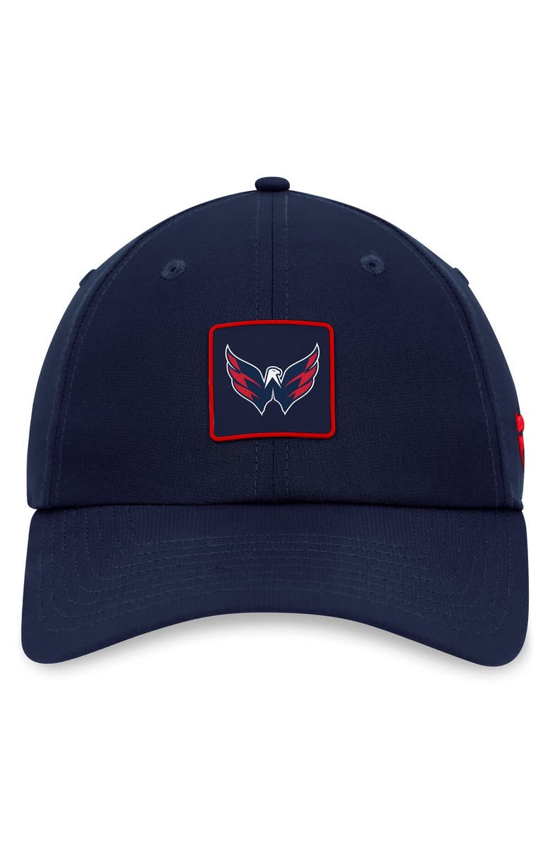 FANATICS Men's Fanatics Branded  Navy Washington Capitals Authentic Pro Rink Adjustable Hat, Alternate, color, Navy
