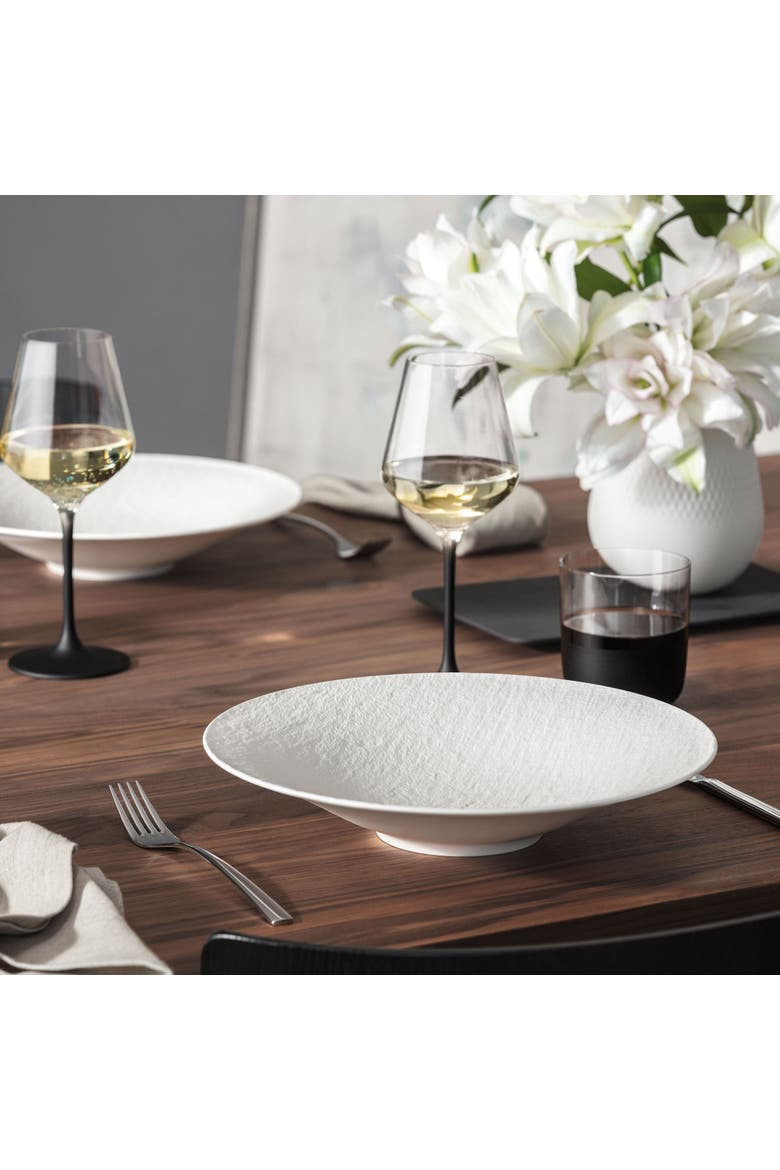 Manufacture Rock blanc Deep/Rim Bowl, Alternate, color, white