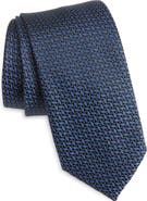 Nordstrom Walden Geo Jacquard Solid Silk Tie
