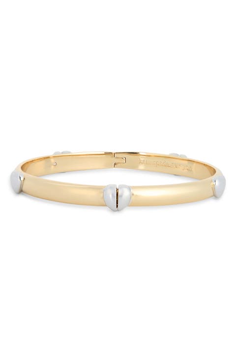heartful hinged bangle