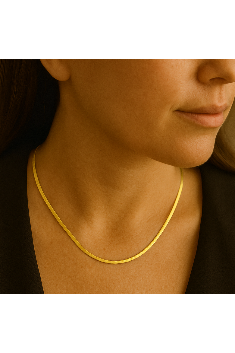 2 Pack Sterling Silver Necklace, Alternate, color, Gold