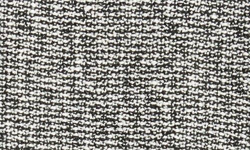 Eileen Fisher Jewel Neck Marled Knit Sweater In Black