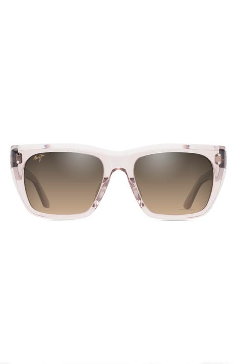 Aloha Lane 56mm Gradient PolarizedPlus2® Square Sunglasses