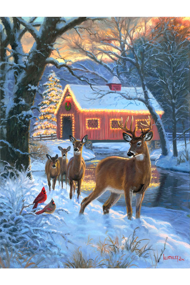 Greeting the Season 500 piece Jigsaw Puzzle for Adults, Alternate, color, Multicolor
