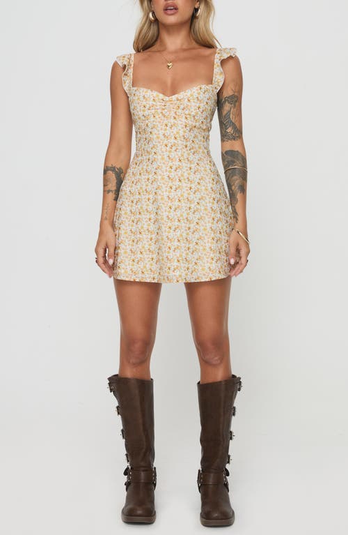 PRINCESS POLLY PRINCESS POLLY LANDON FLORAL PRINT MINIDRESS
