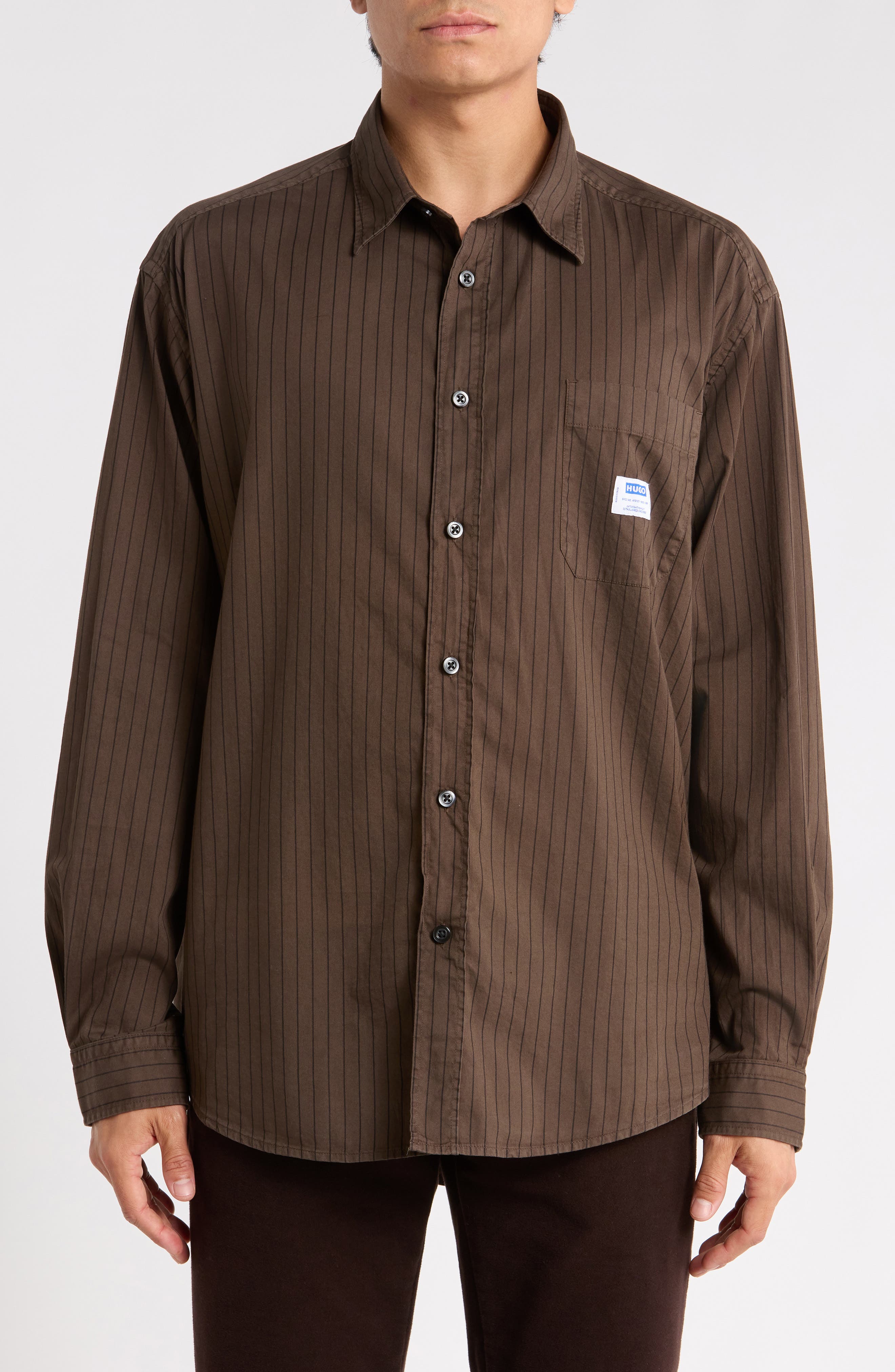 Ebalto Stretch Cotton Button-Up Shirt