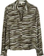 Cloth & Stone Zebra Print Shirt