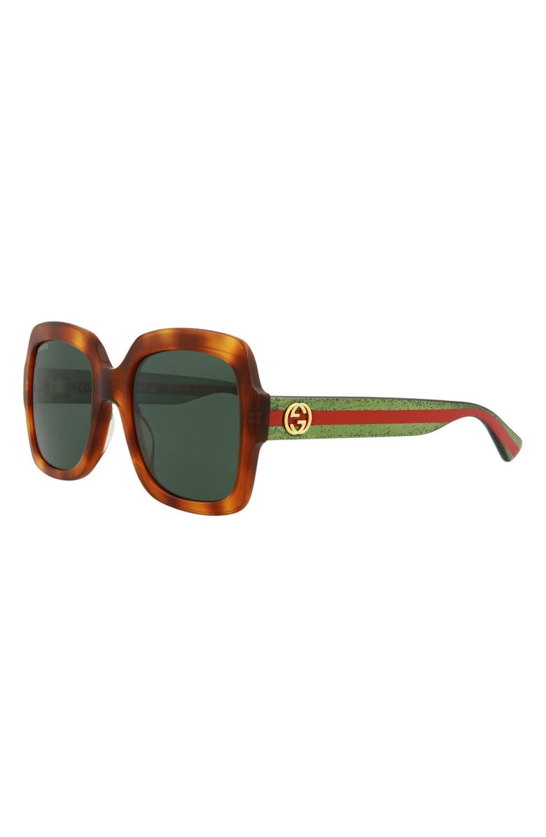 Gucci 54mm Square Sunglasses, Alternate, color,