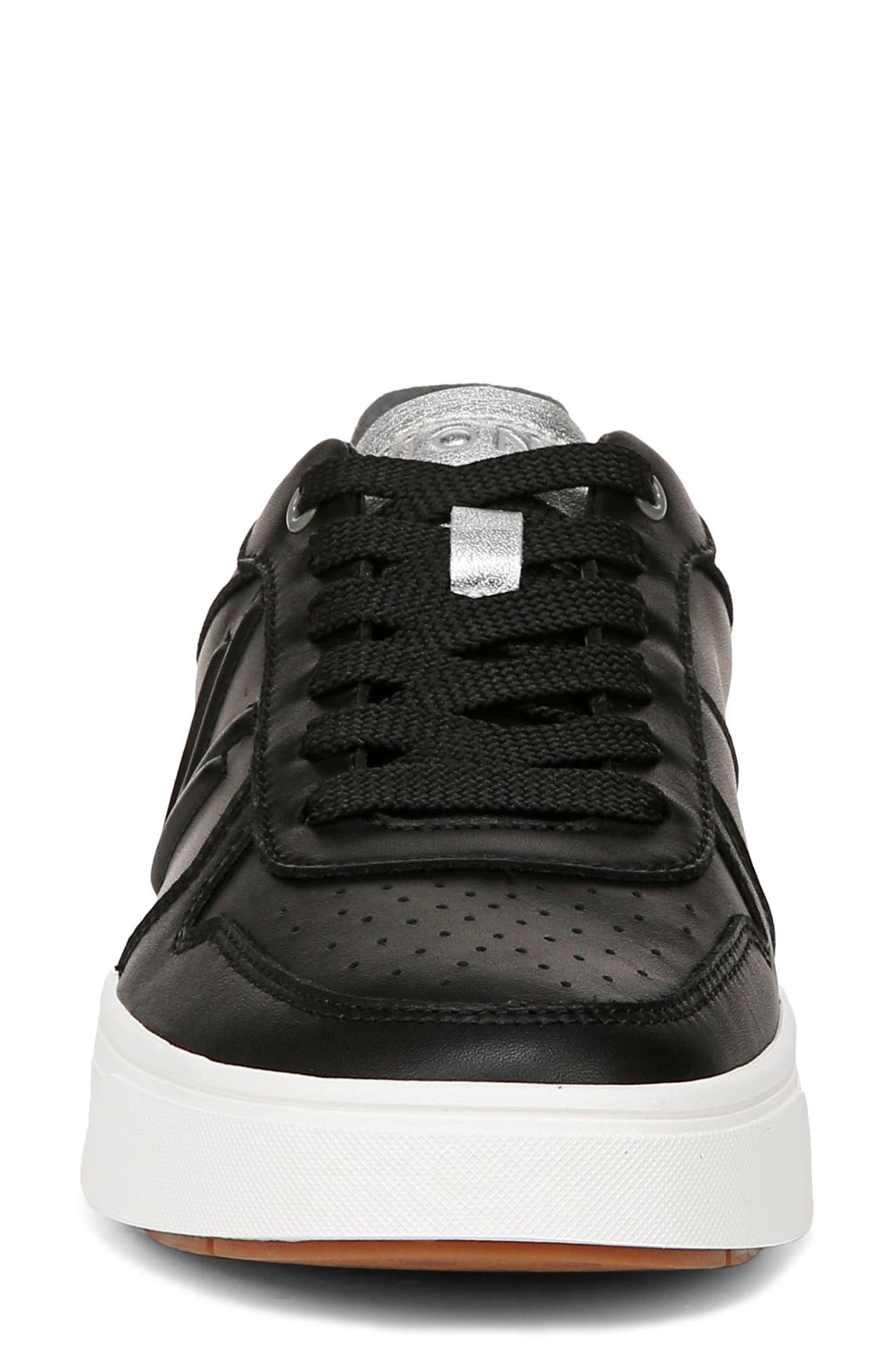 Vionic Kimmie Court Sneaker, Alternate, color, Black/ Silver