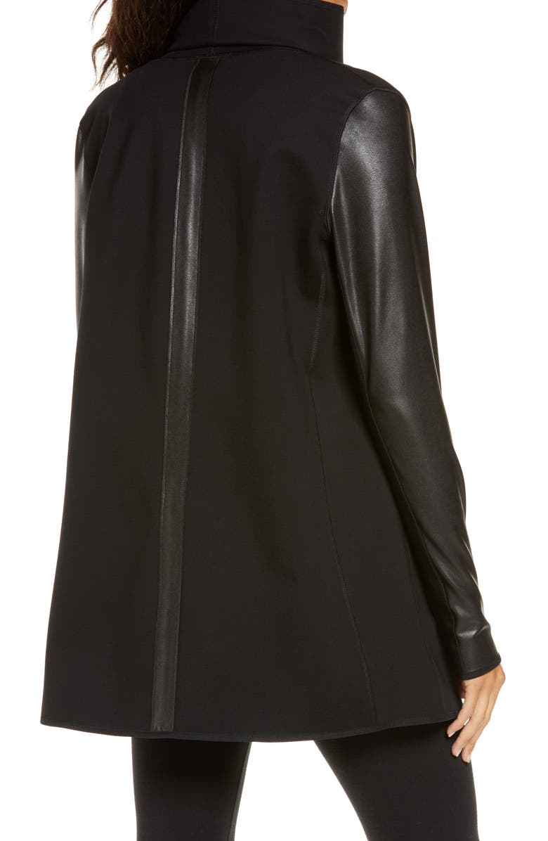 SPANX<sup>®</sup> Faux Leather Convertible Jacket, Alternate, color,