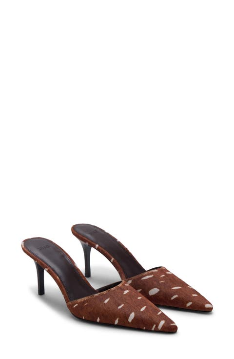 Bambi Calf Hair Mule