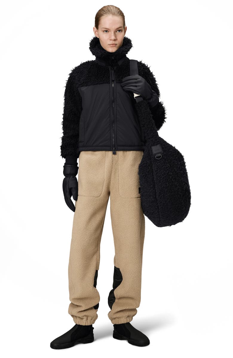 Rains Trikala Vision Fleece Jacket, Alternate, color, Black