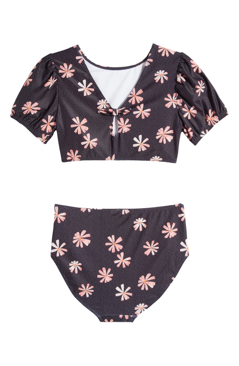 Nordstrom Kids' Puff Sleeve Two-Piece Swimsuit, Alternate, color,