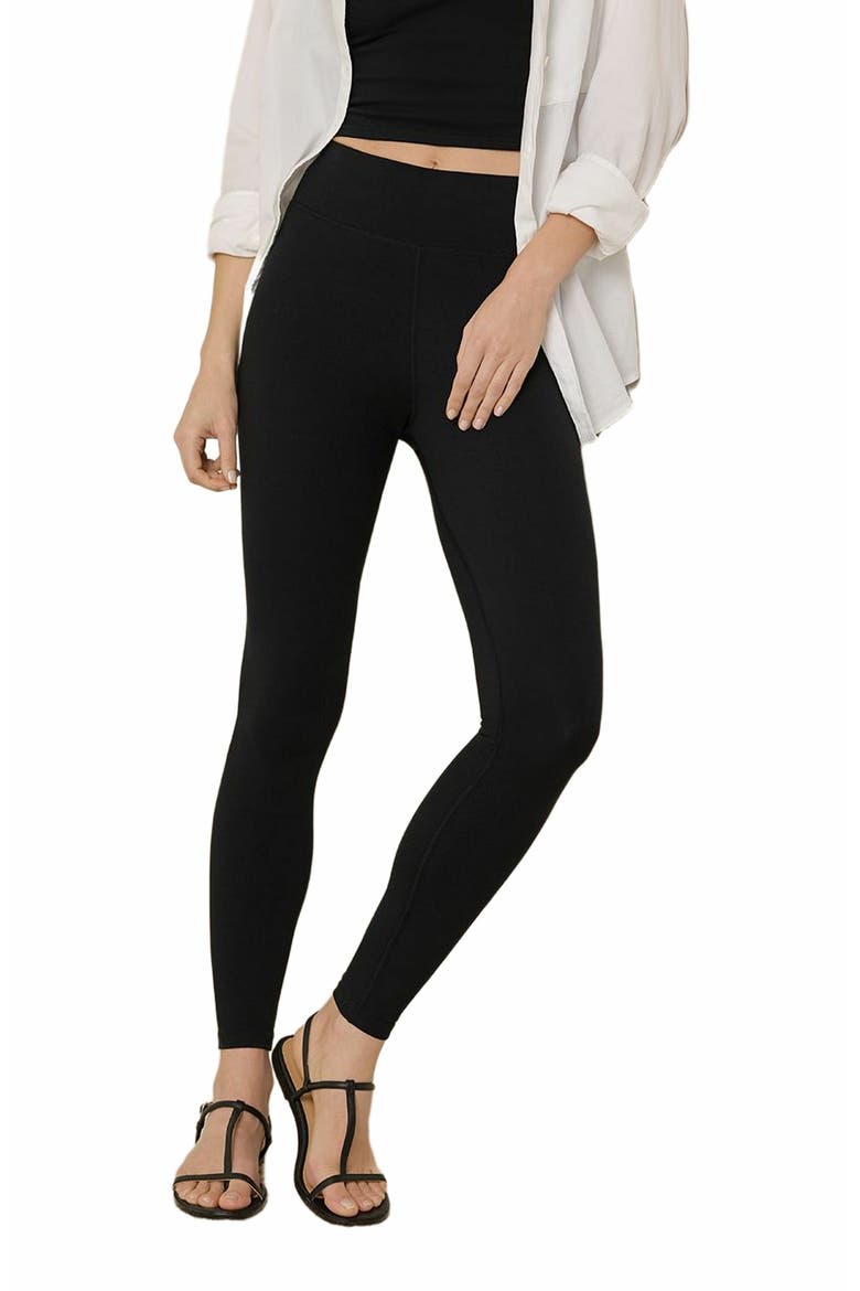 Organic Cotton On the Go-To Legging, Alternate, color, Black