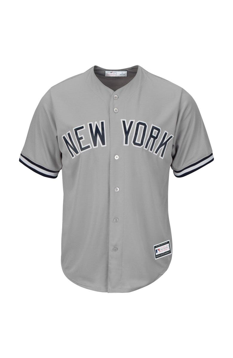 PROFILE Men's Aaron Judge Gray New York Yankees Big & Tall Replica Player Jersey, Alternate, color, 