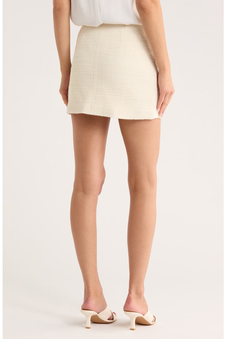 Cowan Tweed Miniskirt, Alternate, color, OFF WHITE