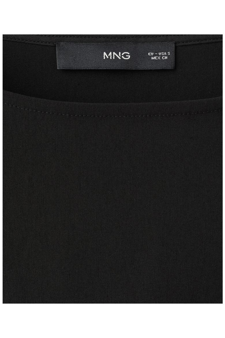 Sleeveless A-Line Minidress, Alternate, color, BLACK