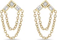 Zoë Chicco Paris 14K Gold & Diamond Chain Drop Earrings