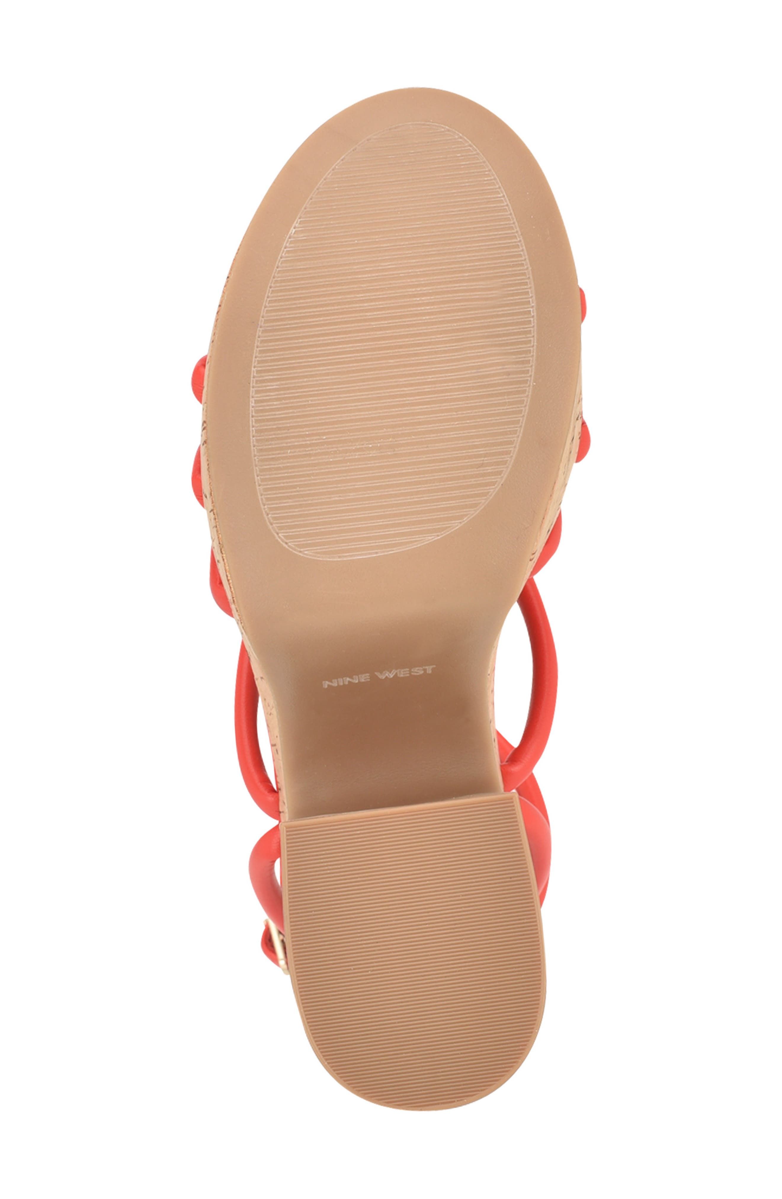 Nine West Olander Platform Sandal, Alternate, color, Orange