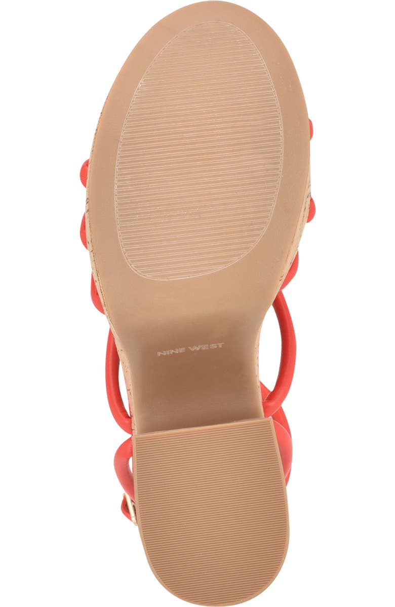 Nine West Olander Platform Sandal, Alternate, color, Orange