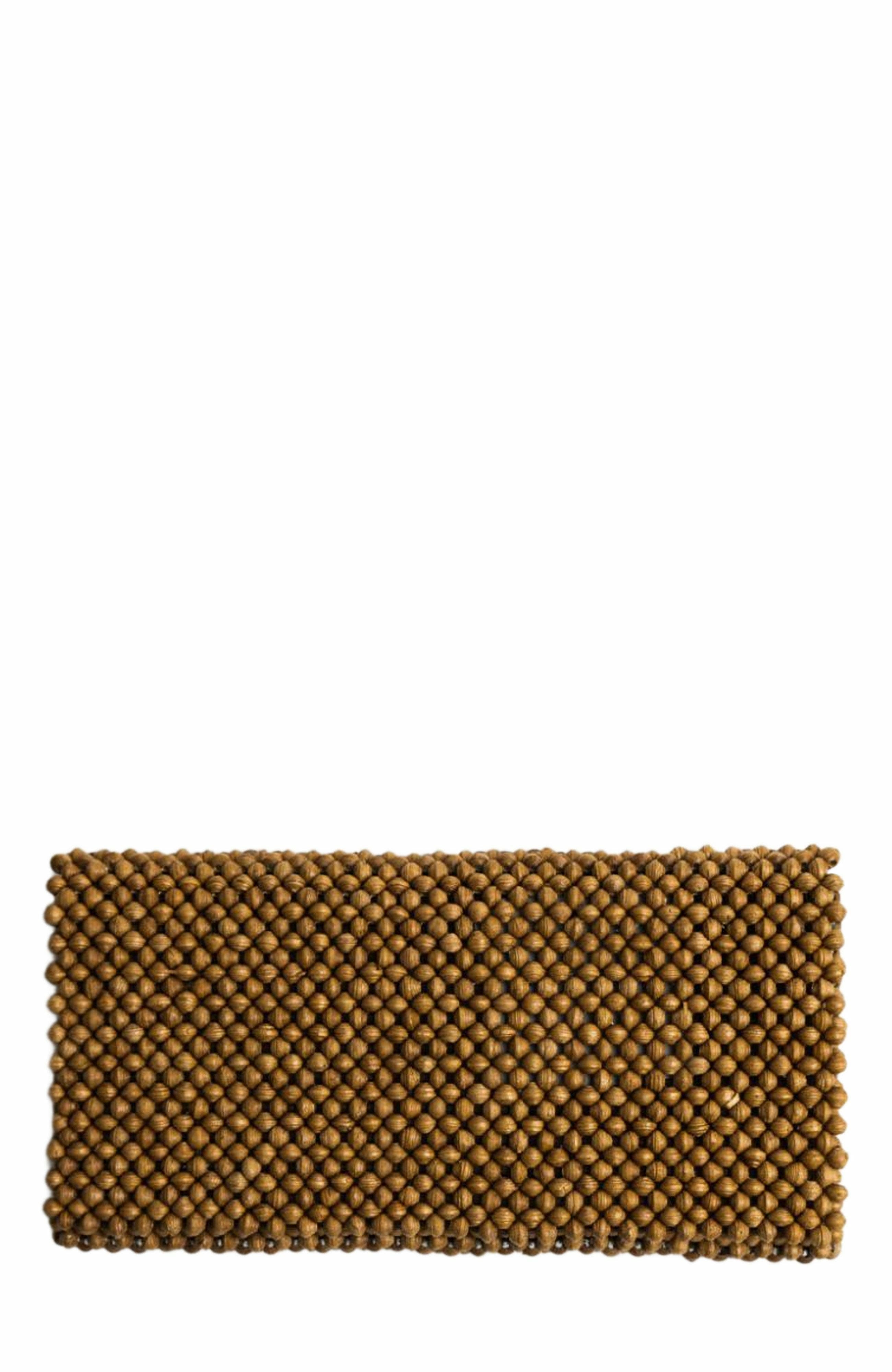 4Africa Paperbead Clutch, Main, color, Light Brown
