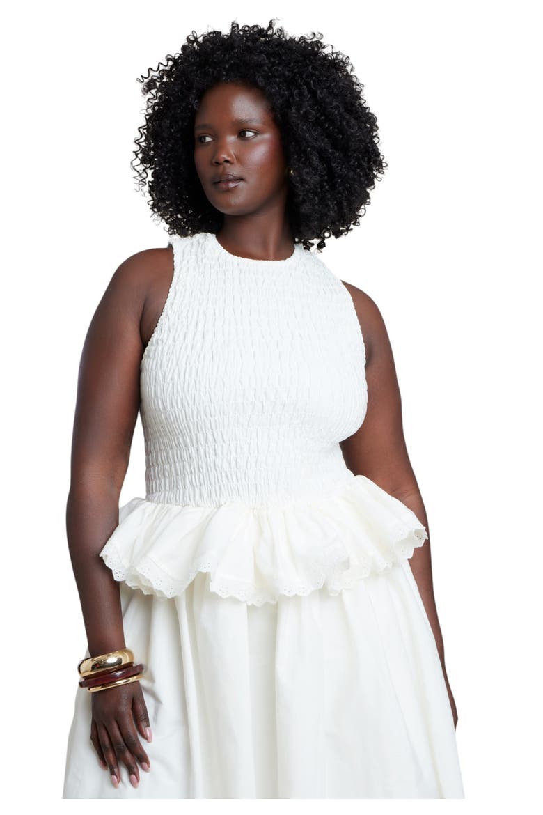 Trim Detail Peplum Midi Dress, Alternate, color, JET STREAM