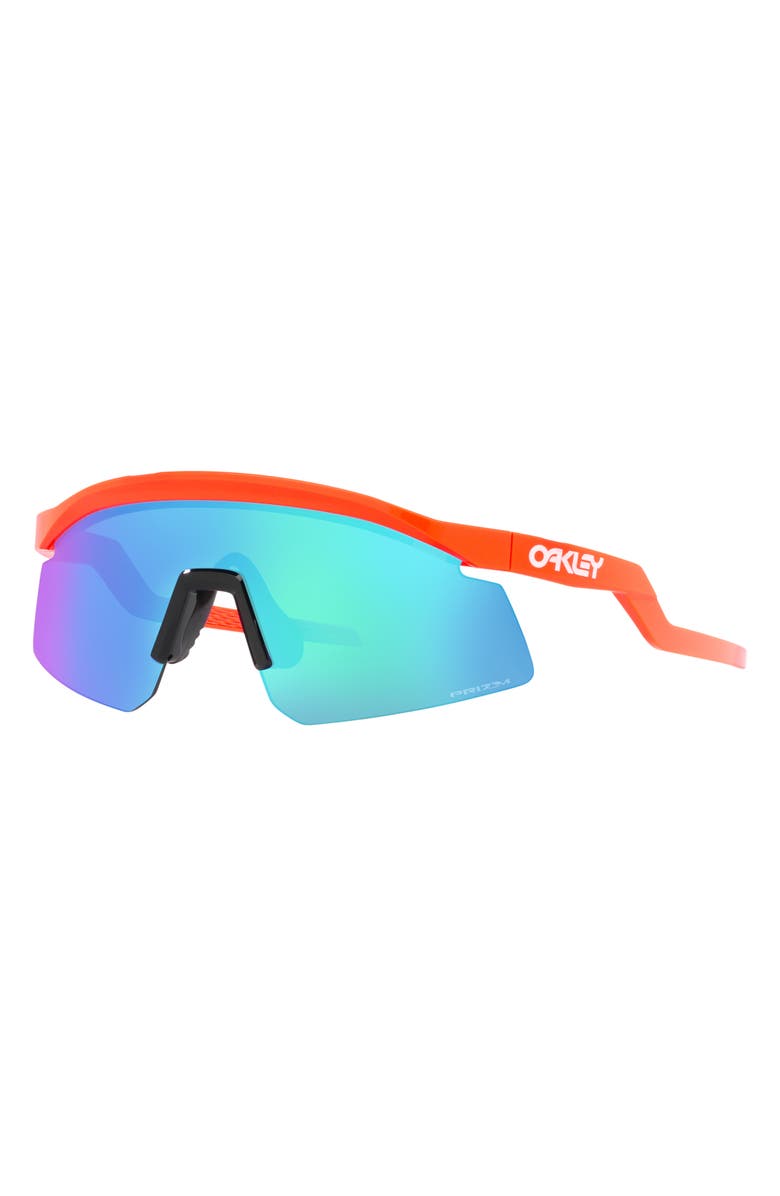 Oakley Hydra 37mm Prizm<sup>™</sup> Semirimless Wrap Shield Sunglasses, Alternate, color, Orange