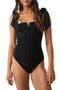 Lola Shoulder Tie Seamed Bodysuit