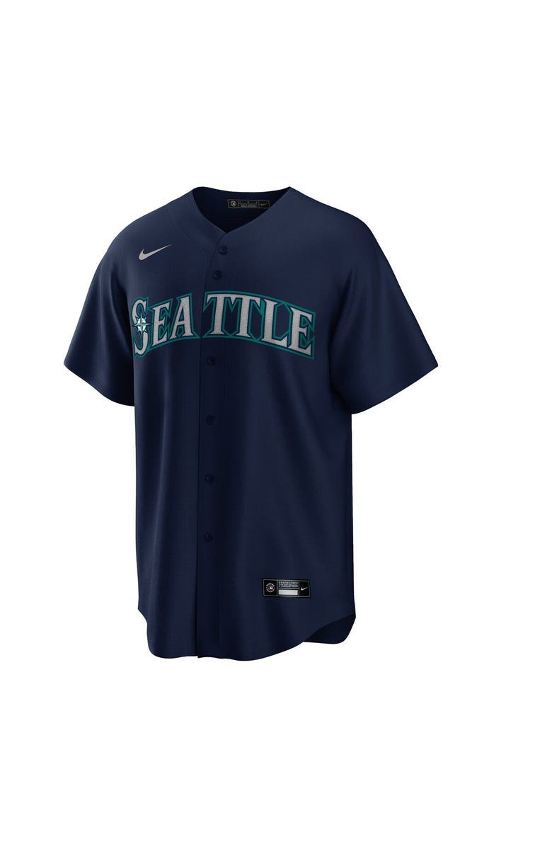 Nike Men's Nike Jesse Winker Navy Seattle Mariners Alternate Replica Player Jersey, Alternate, color, 
