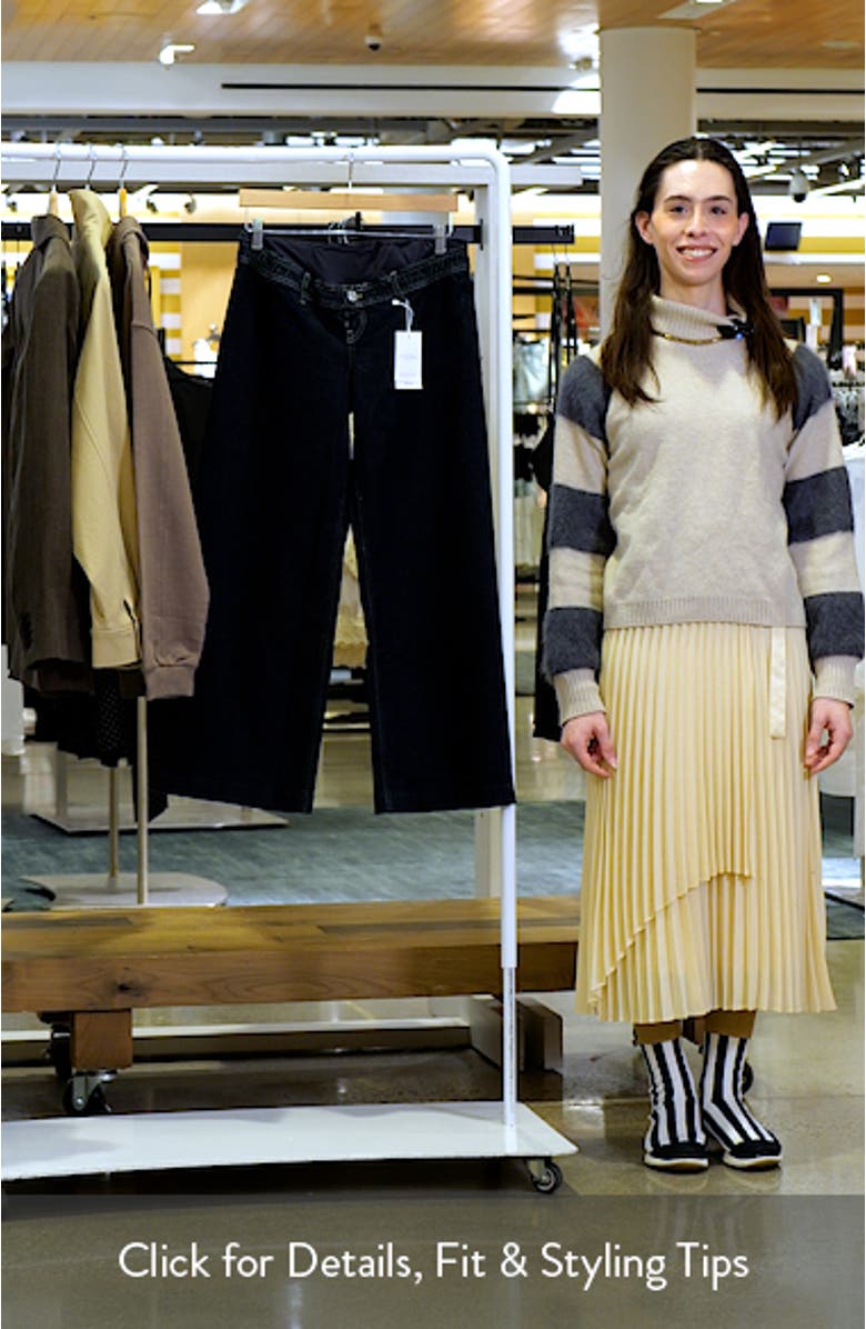 Over the Bump Wide Leg Maternity Jeans, sales video thumbnail