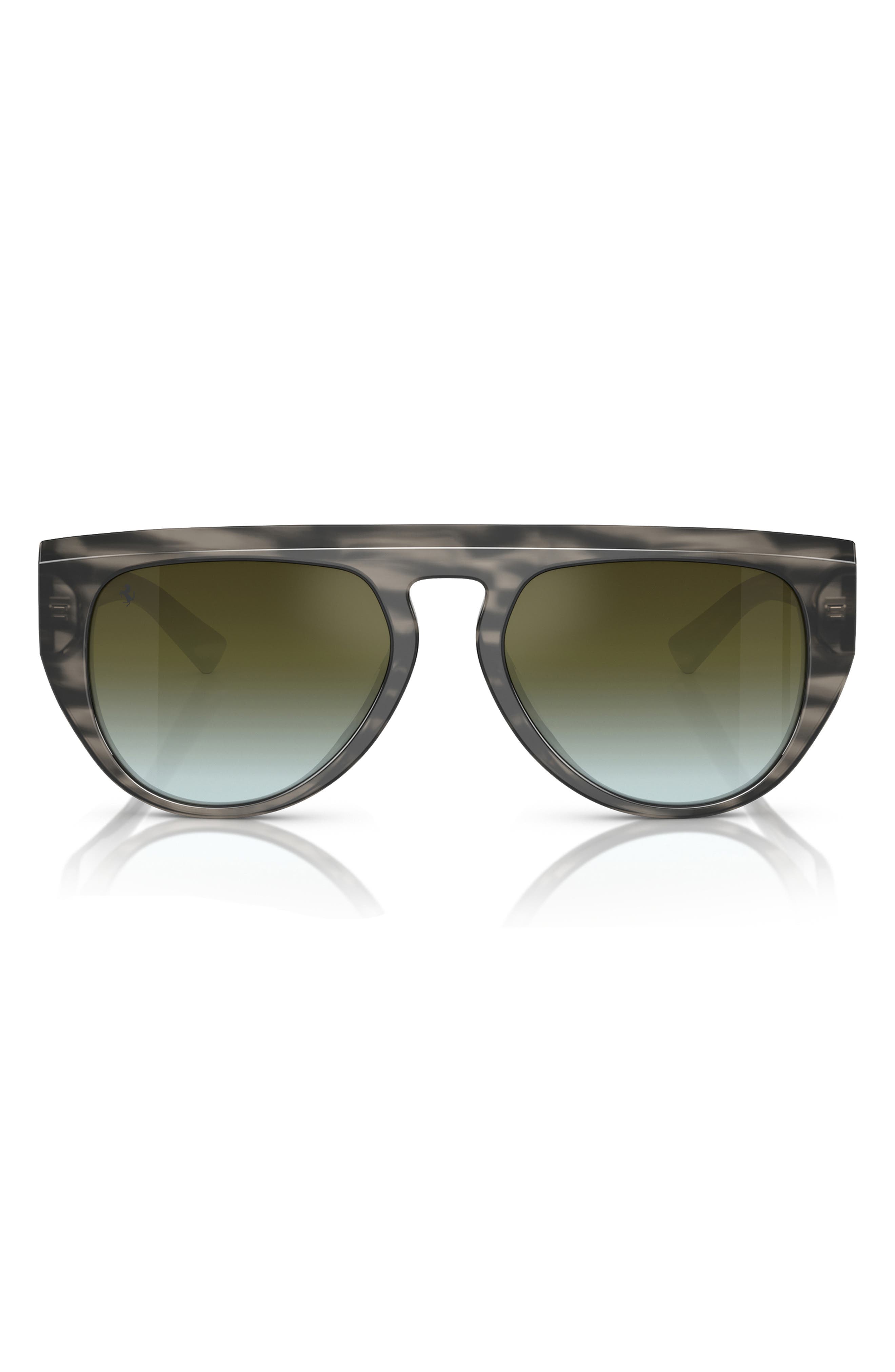 STRIPED GREY / GREEN MIRROR