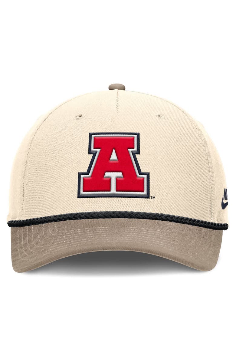 Nike Men's Nike Natural Arizona Wildcats Rise Legacy Throwback Logo Adjustable Hat, Alternate, color, Natural