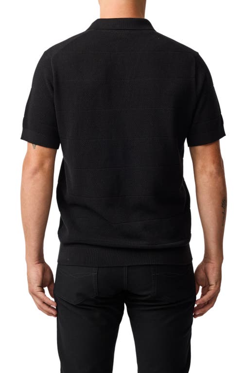 Rodd & Gunn Masons Flat Polo In Black