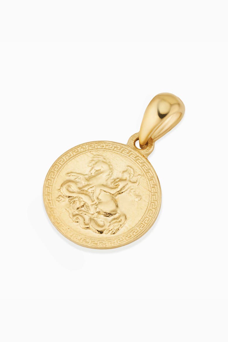 14K Yellow Gold Triumph Coin Pendant Charm, Alternate, color, Yellow Gold
