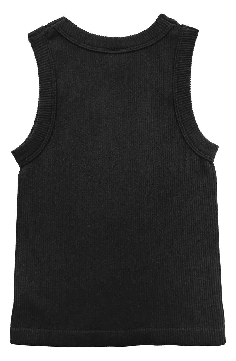 Suzette Collection Kids' Crewneck Rib Tank, Alternate, color, Black