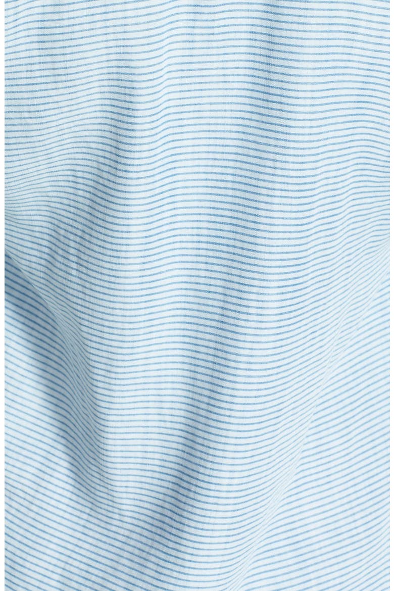 Modern Fit Stripe Chambray Shirt, Alternate, color, BLUE