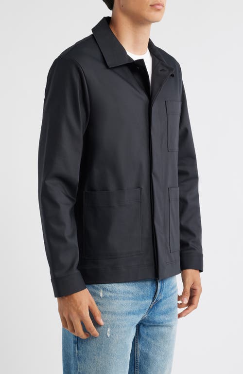 Nn07 Gabe 1710 Twill Chore Jacket In Blue
