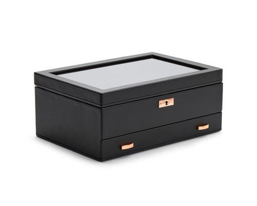 Wolf Axis 10 Piece Watch Box With Drawer In Copper