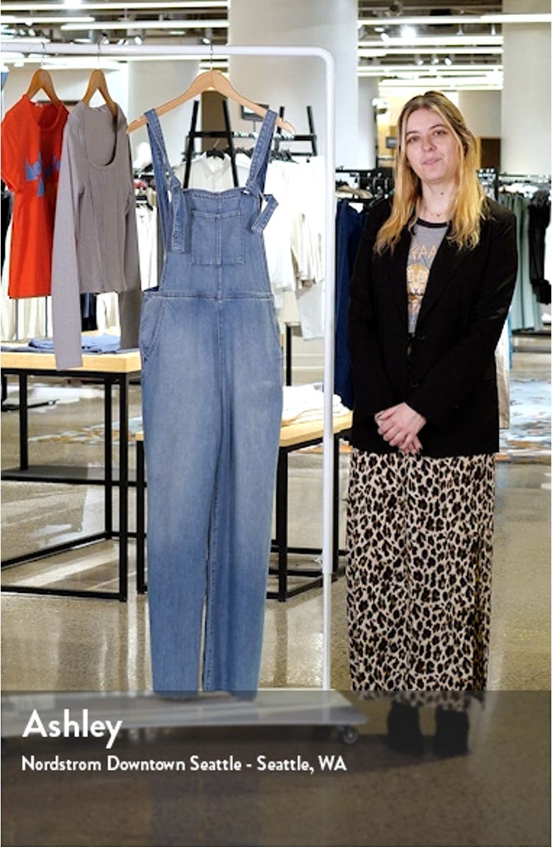 Frayed Hem Denim Overalls, sales video thumbnail