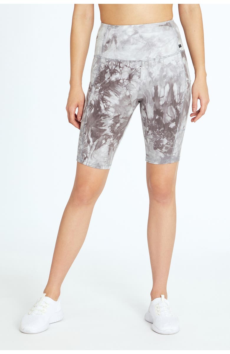 MARIKA Bambie Marbled High Waisted Biker Shorts, Alternate, color, 