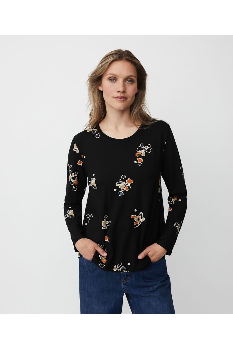 Long Sleeve Round Neck Blouse, Main, color, Autumnal