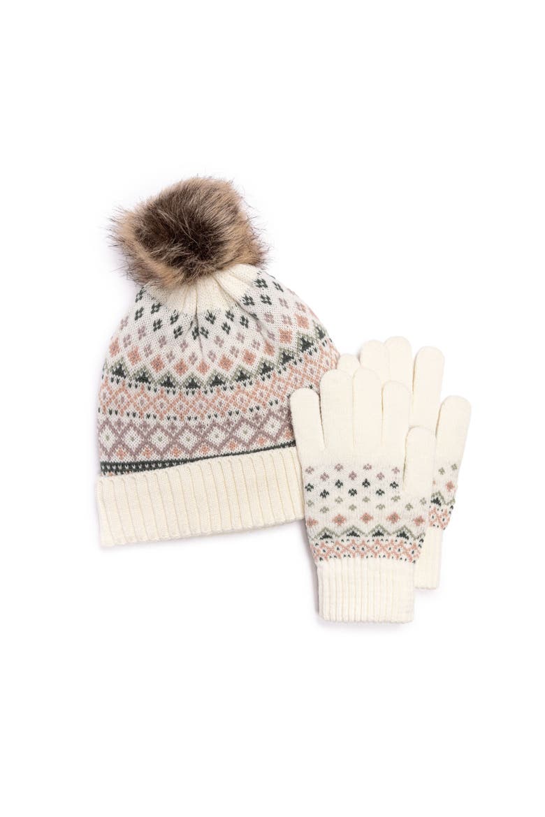 Women's Cuffed Wool Cap with Pom, Alternate, color, Sage Multi
