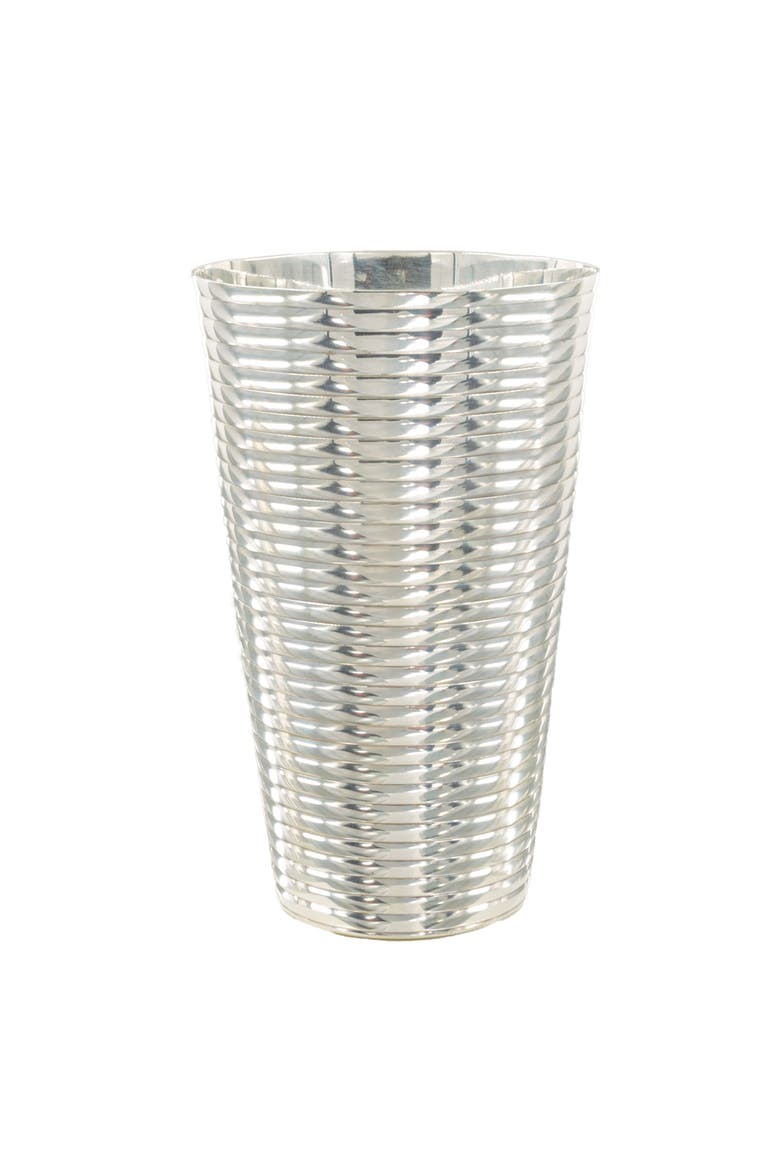 Fluted Silver Tumbler, Alternate, color, Silver