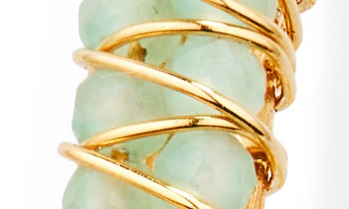 GAS BIJOUX GAS BIJOUX LUCKY LYRE HOOP EARRINGS